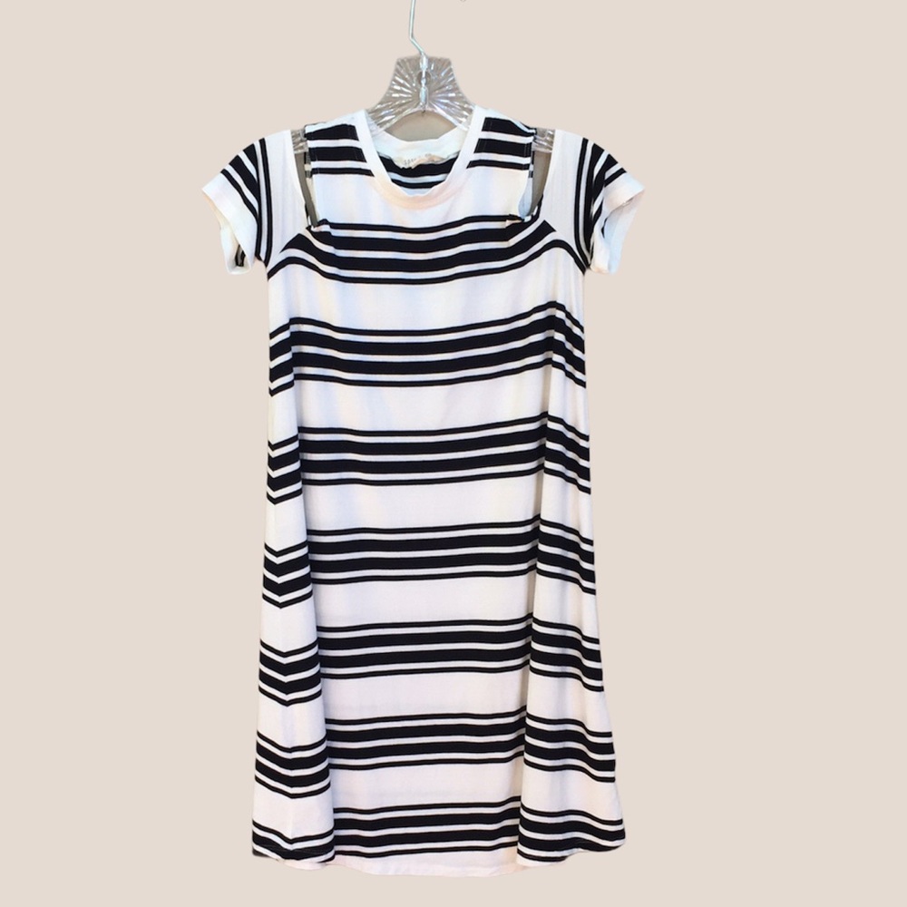AEO Soft & Sexy Cold Shoulder Dress White Size XS
